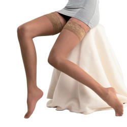 GARTER STOCKINGS WITH SILICONE SPRING-9d