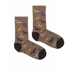 SOCKS WITH GREY DOGS FOR MEN