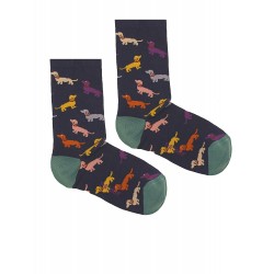 SOCKS WITH BLUE DOGS FOR MEN